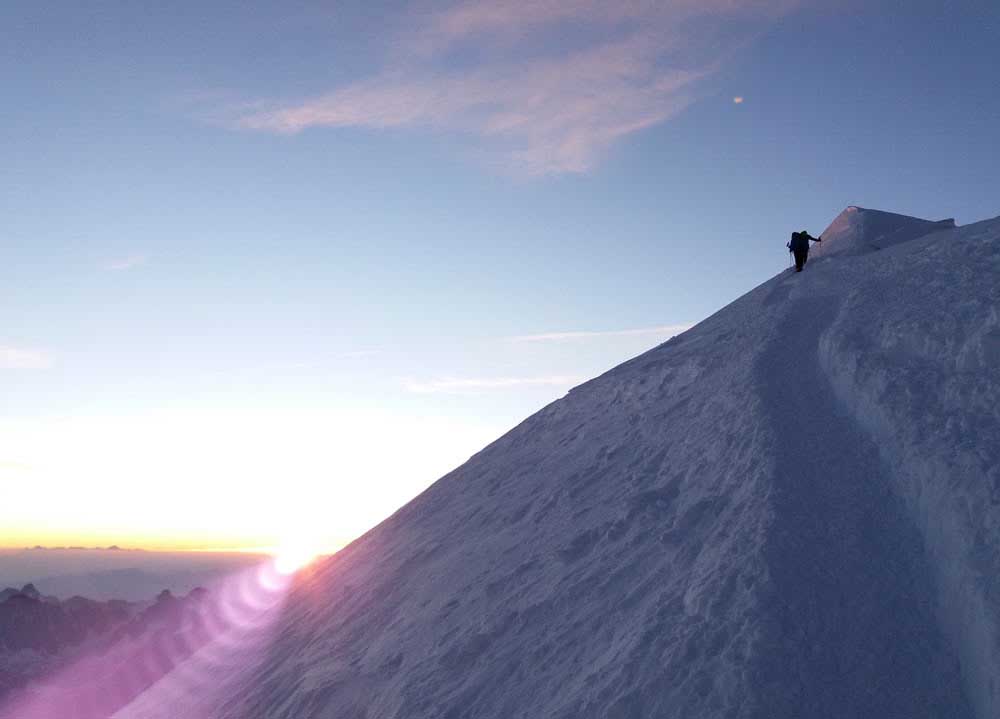 Monte Bianco 4810m, via normale francese