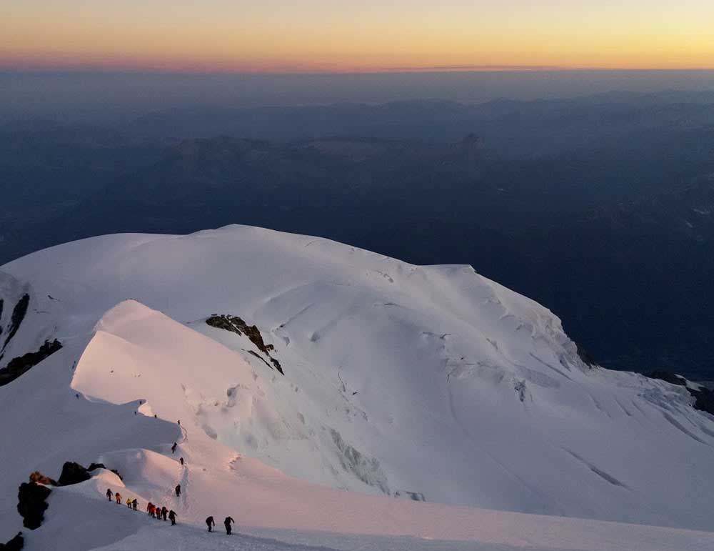 Monte Bianco 4810m, via normale francese