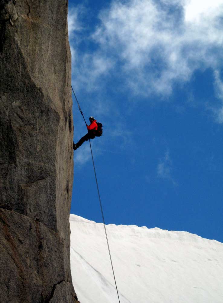 Dente del Gigante 4015m, via normale