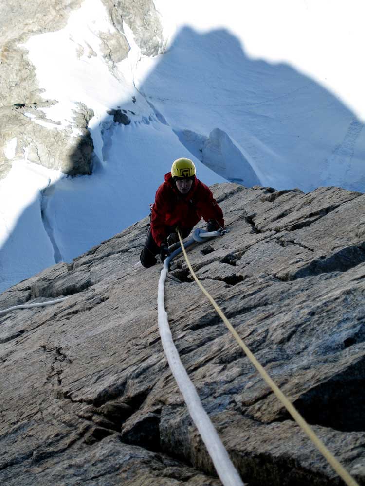 Dente del Gigante 4015m, via normale