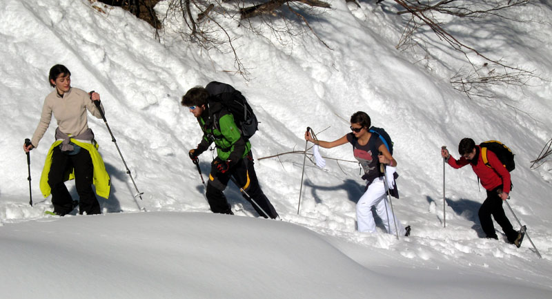 Gite invernali con le ciaspole