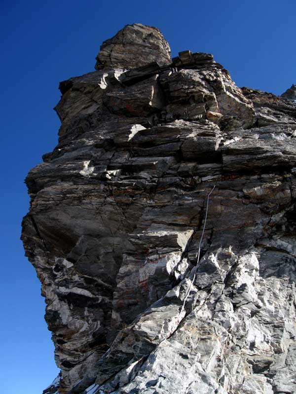 Cervino 4478m per la cresta del Leone, via normale italiana